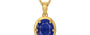 Gold Thailand Blue Sapphire Pendant Prime Quality (P8)