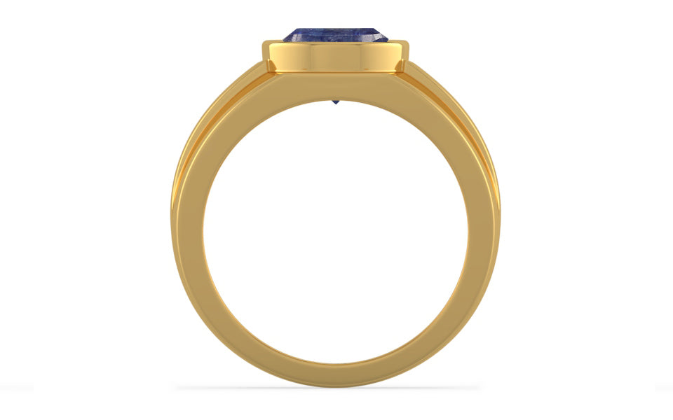 Gold Thailand Blue Sapphire Ring Fine Quality (R1)