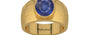 Gold Thailand Blue Sapphire Ring Fine Quality (R1)