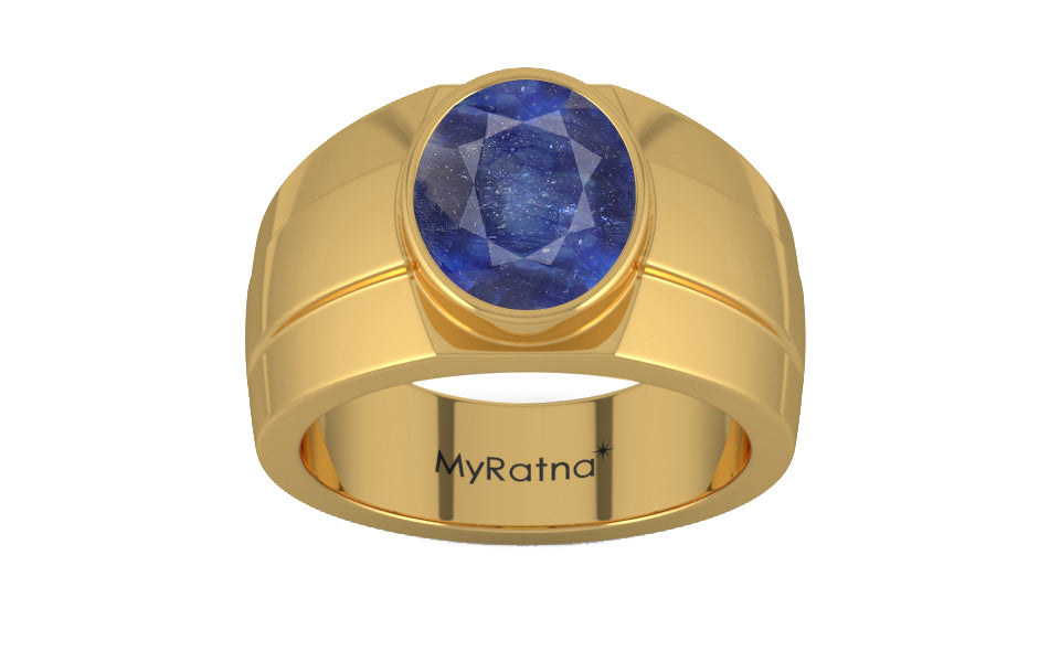 Gold Thailand Blue Sapphire Ring Fine Quality (R1)