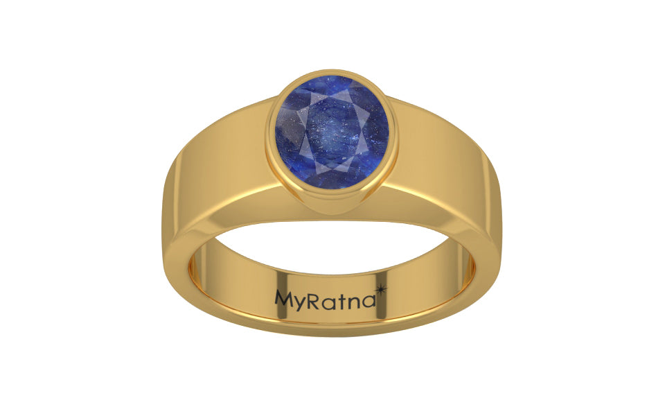 Gold Thailand Blue Sapphire Ring Fine Quality (R10)