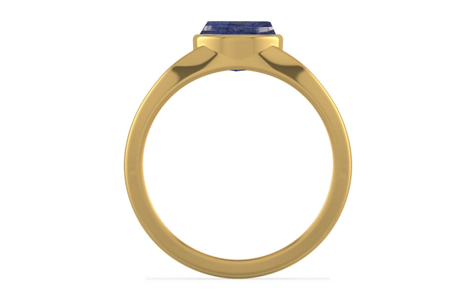 Gold Thailand Blue Sapphire Ring Fine Quality (R10)