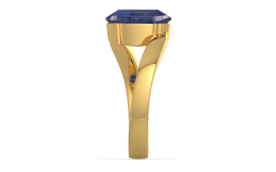 Gold Thailand Blue Sapphire Ring Fine Quality (R2)