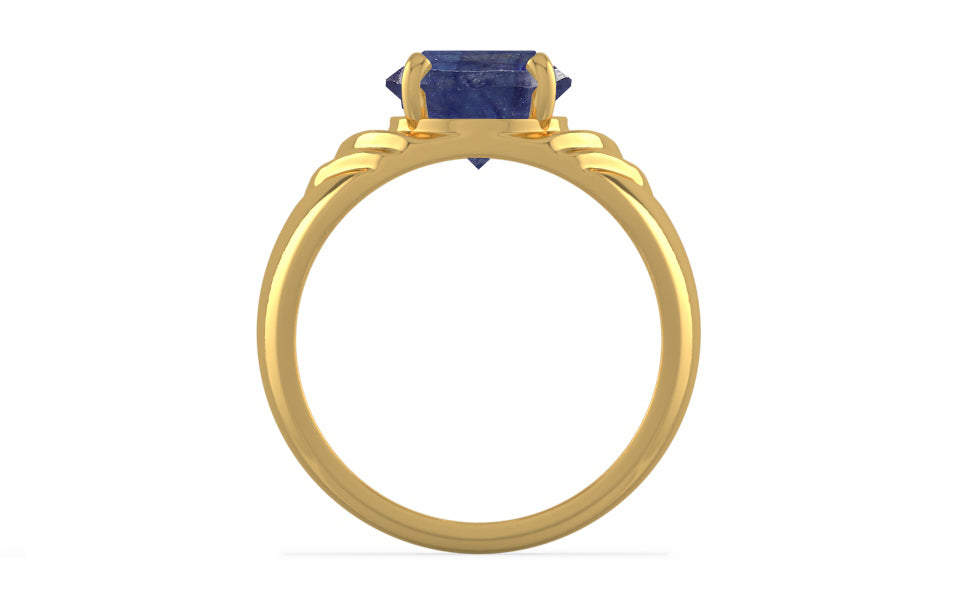 Gold Thailand Blue Sapphire Ring Fine Quality (R4)