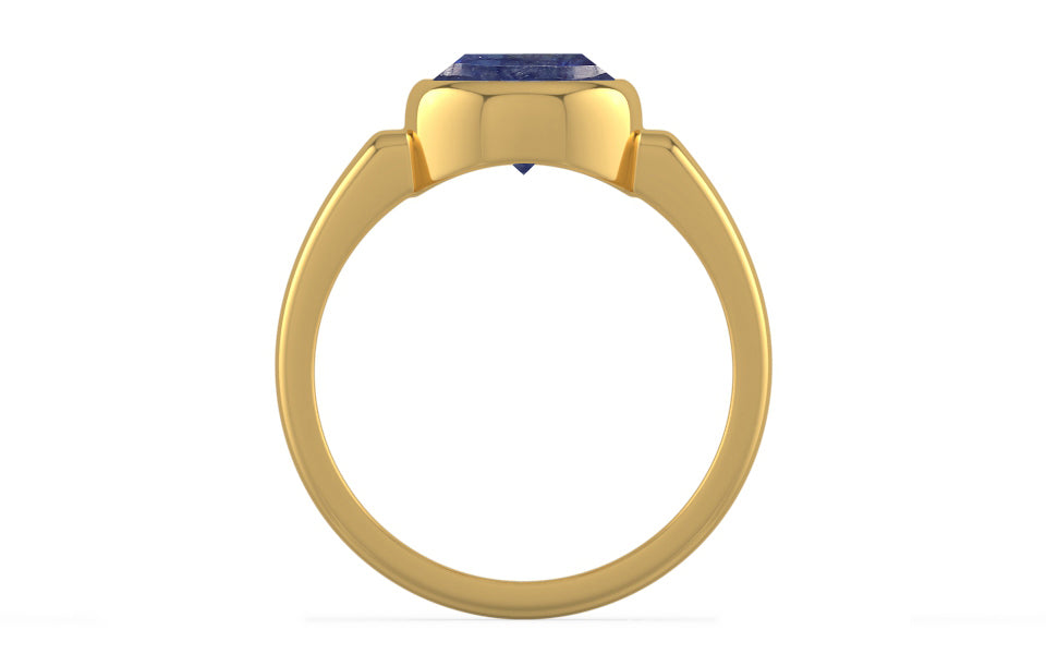 Gold Thailand Blue Sapphire Ring Fine Quality (R6)