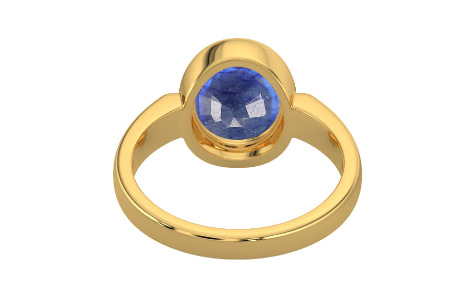 Gold Thailand Blue Sapphire Ring Fine Quality (R6)