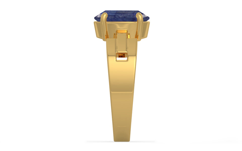 Gold Thailand Blue Sapphire Ring Fine Quality (R8)