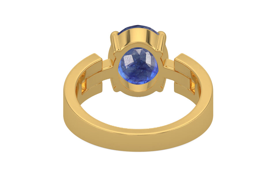 Gold Thailand Blue Sapphire Ring Fine Quality (R8)