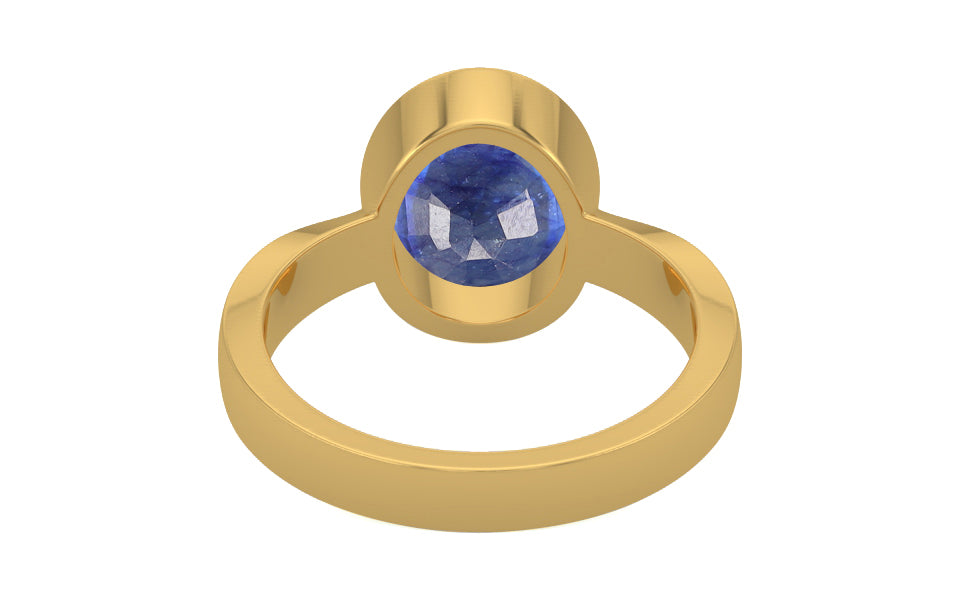Gold Thailand Blue Sapphire Ring Fine Quality (R9)