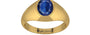 Gold Thailand Blue Sapphire Ring Limited Quality (R12)