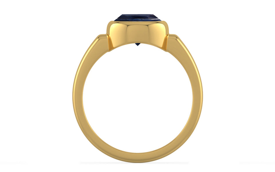 Gold Thailand Blue Sapphire Ring Limited Quality (R6)