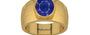Gold Thailand Blue Sapphire Ring Prime Quality (R1)