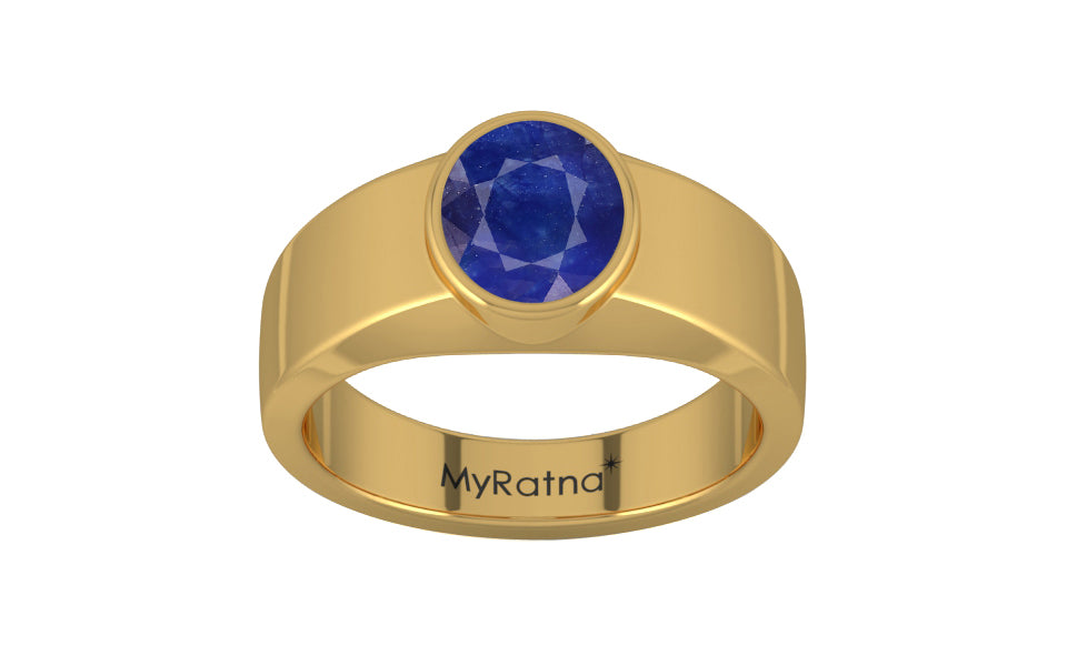 Gold Thailand Blue Sapphire Ring Prime Quality (R10)