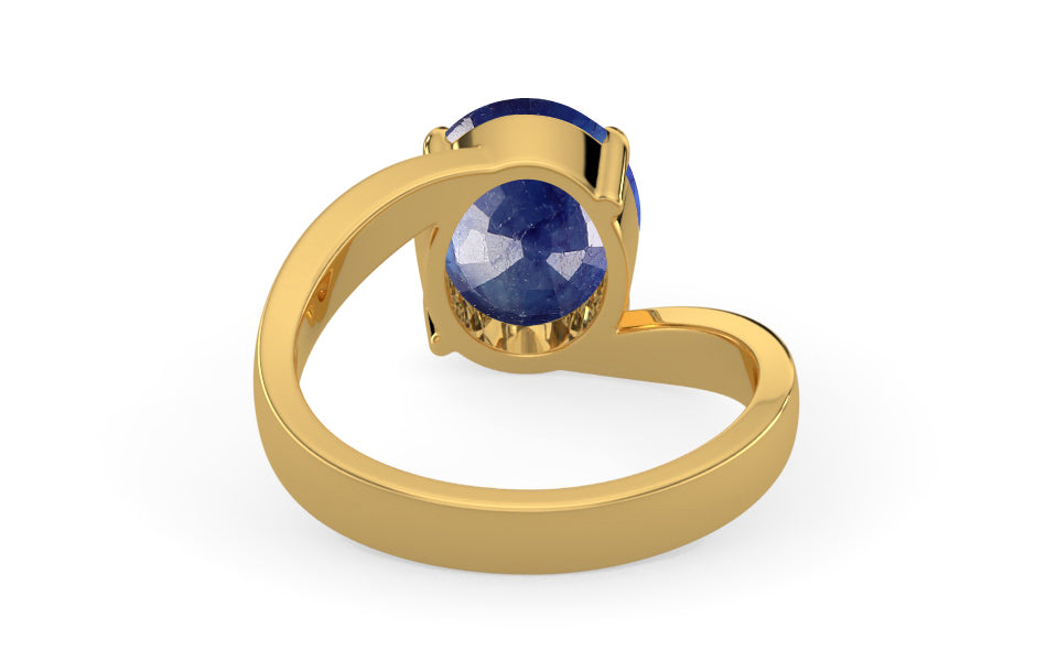 Gold Thailand Blue Sapphire Ring Prime Quality (R2)
