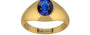 Gold Thailand Blue Sapphire Ring Rare Quality (R12)