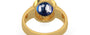 Gold Thailand Blue Sapphire Ring Rare Quality (R3)