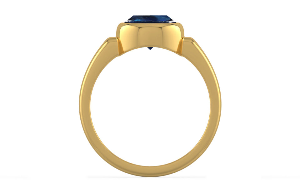 Gold Thailand Blue Sapphire Ring Rare Quality (R6)