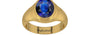 Gold Thailand Blue Sapphire Ring Rare Quality (R7)