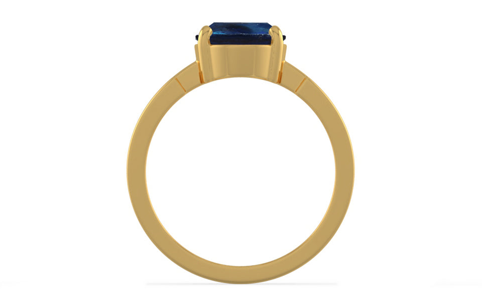 Gold Thailand Blue Sapphire Ring Rare Quality (R8)
