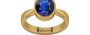Gold Thailand Blue Sapphire Ring Rare Quality (R9)