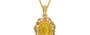 Gold Thailand Yellow Sapphire Pendant Fine Quality (P5)