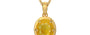 Gold Thailand Yellow Sapphire Pendant Fine Quality (P8)