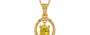 Gold Thailand Yellow Sapphire Pendant Limited Quality (P2)