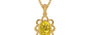 Gold Thailand Yellow Sapphire Pendant Limited Quality (P3)