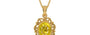 Gold Thailand Yellow Sapphire Pendant Limited Quality (P5)