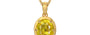 Gold Thailand Yellow Sapphire Pendant Limited Quality (P8)