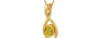 Gold Thailand Yellow Sapphire Pendant Rare Quality (P1)