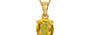 Gold Thailand Yellow Sapphire Pendant Rare Quality (P10)