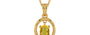 Gold Thailand Yellow Sapphire Pendant Rare Quality (P2)