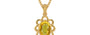 Gold Thailand Yellow Sapphire Pendant Rare Quality (P3)