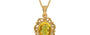 Gold Thailand Yellow Sapphire Pendant Rare Quality (P5)