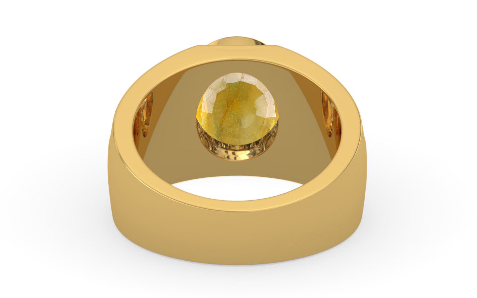 Gold Thailand Yellow Sapphire Ring Fine Quality (R1)