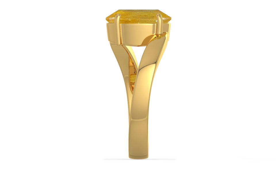 Gold Thailand Yellow Sapphire Ring Fine Quality (R2)
