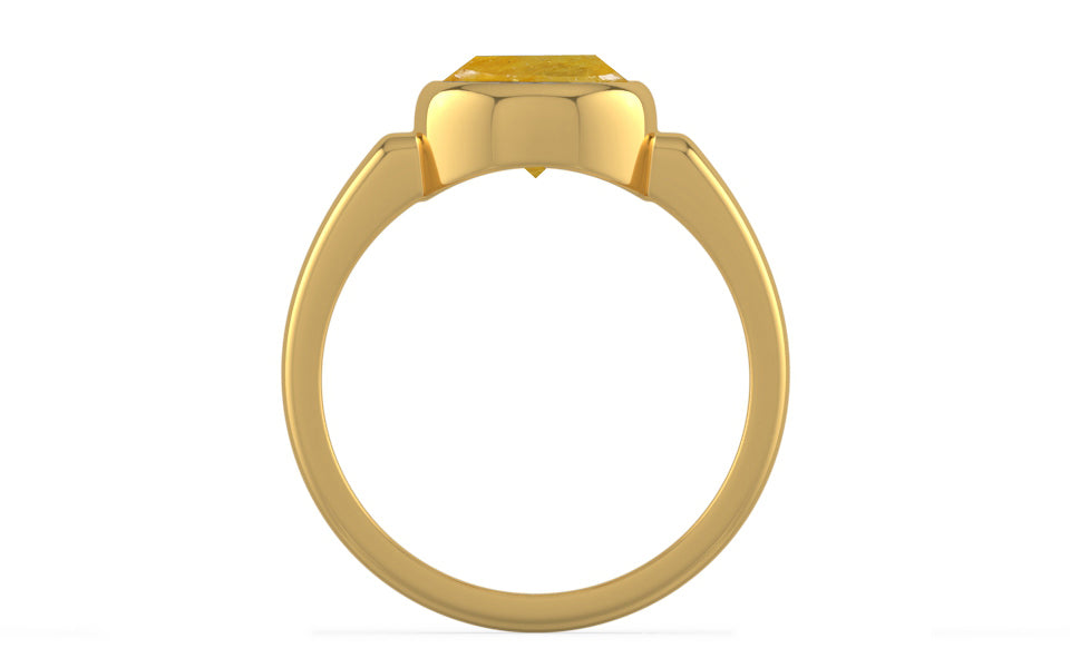 Gold Thailand Yellow Sapphire Ring Fine Quality (R6)