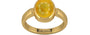 Gold Thailand Yellow Sapphire Ring Fine Quality (R6)