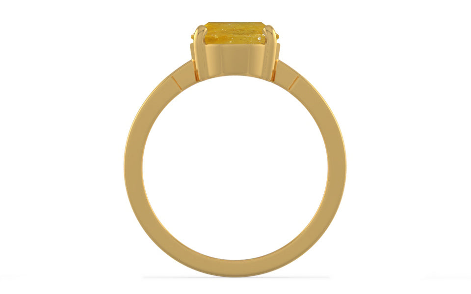Gold Thailand Yellow Sapphire Ring Fine Quality (R8)