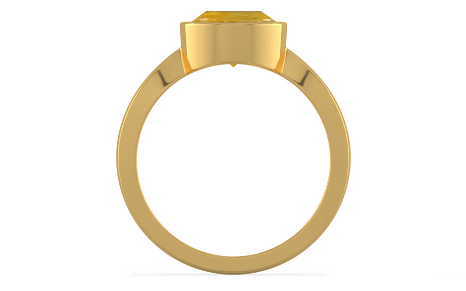 Gold Thailand Yellow Sapphire Ring Fine Quality (R9)