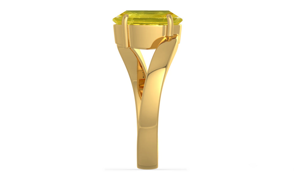 Gold Thailand Yellow Sapphire Ring Limited Quality (R2)