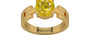 Gold Thailand Yellow Sapphire Ring Limited Quality (R8)