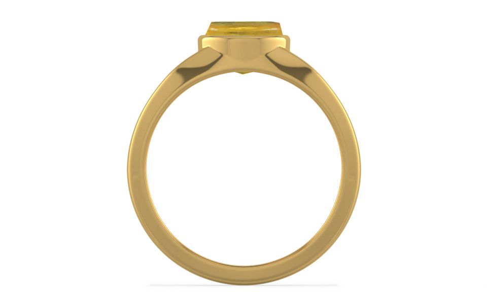 Gold Thailand Yellow Sapphire Ring Prime Quality (R10)