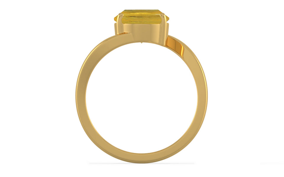 Gold Thailand Yellow Sapphire Ring Prime Quality (R2)