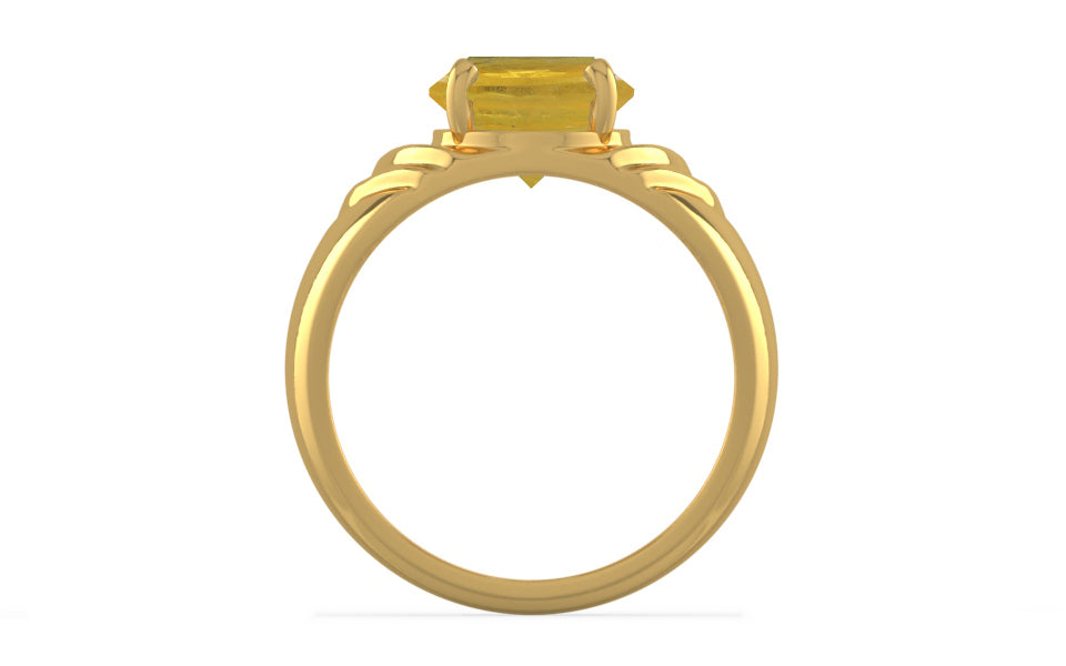 Gold Thailand Yellow Sapphire Ring Prime Quality (R4)
