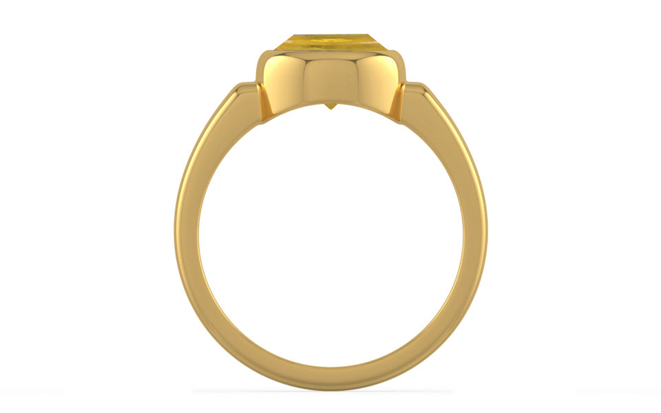 Gold Thailand Yellow Sapphire Ring Prime Quality (R6)