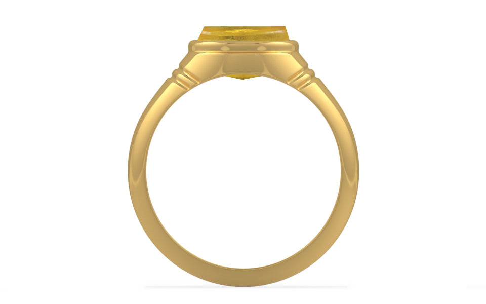 Gold Thailand Yellow Sapphire Ring Prime Quality (R7)