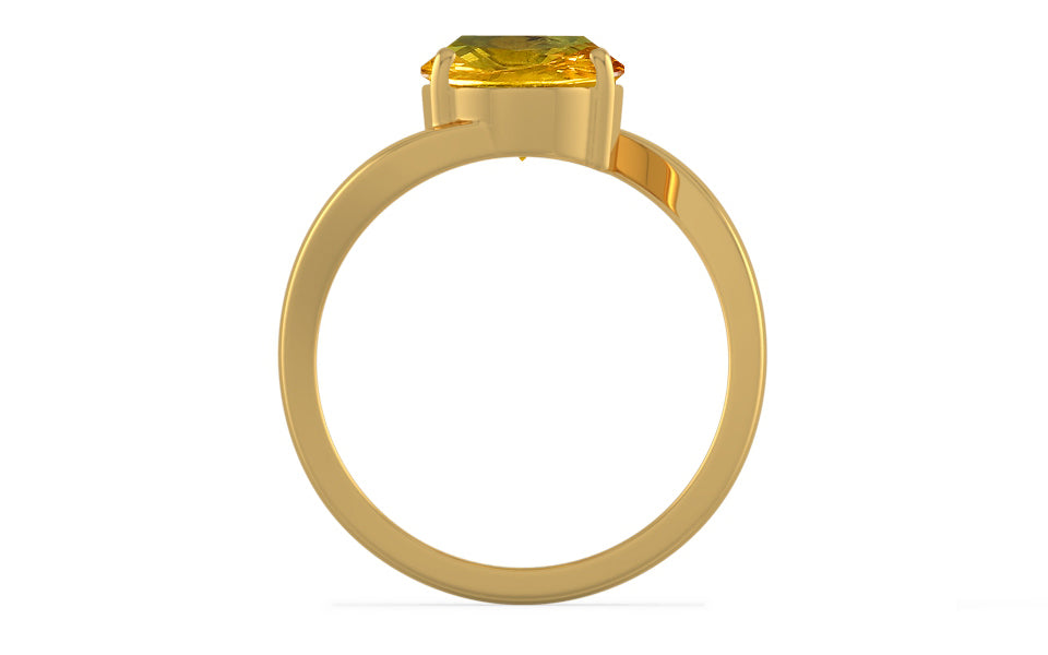 Gold Thailand Yellow Sapphire Ring Rare Quality (R2)