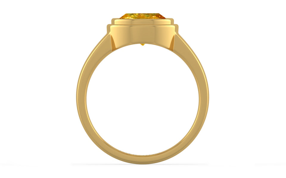 Gold Thailand Yellow Sapphire Ring Rare Quality (R3)